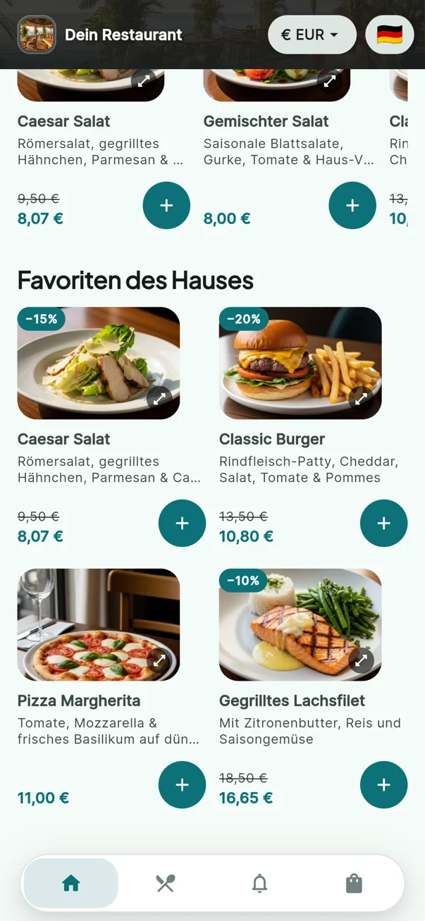 Tavla: Favoriten des Hauses mit Preisen