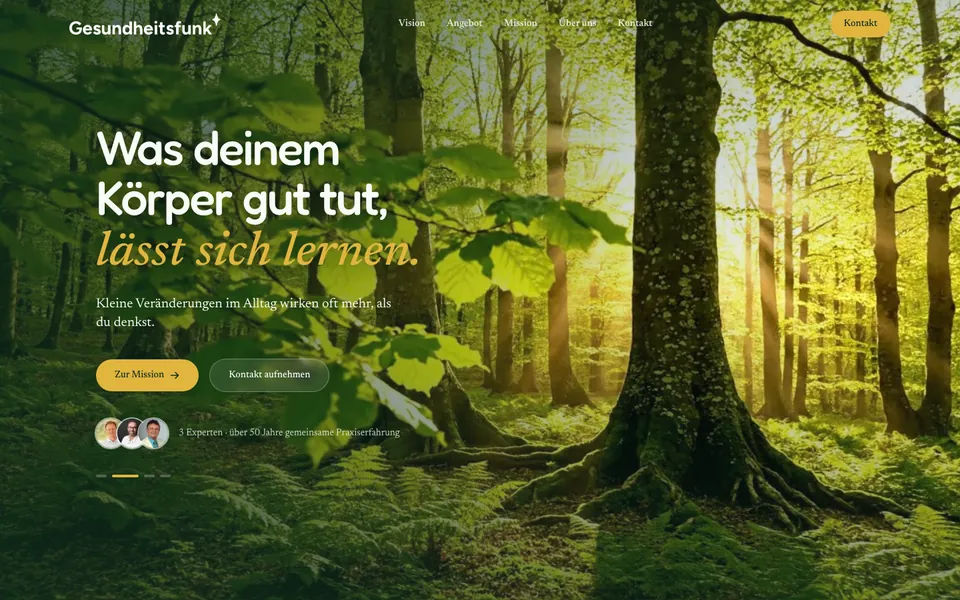 Startseite von Gesundheitsfunk